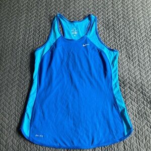Nike dri- fit blue tank top- Size S